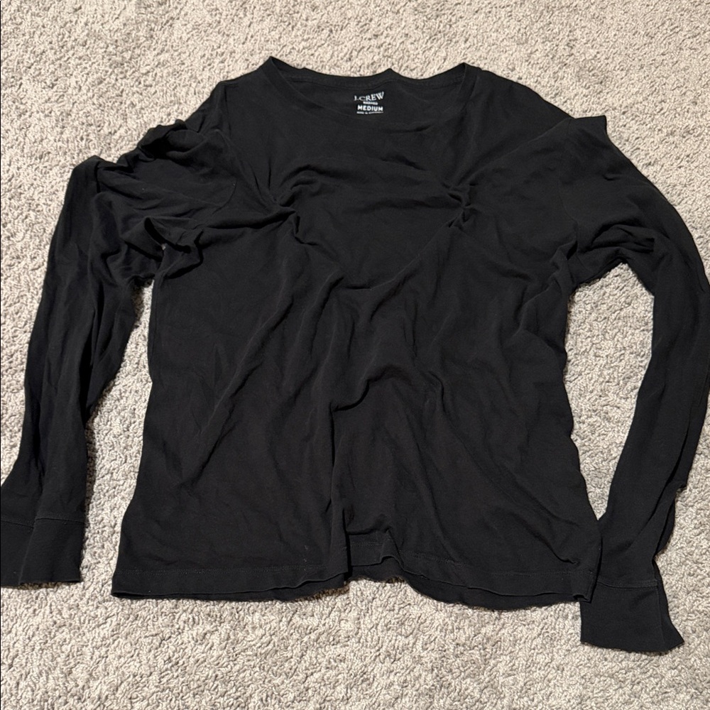J. Crew Men's Charcoal Long Sleeve Shirt